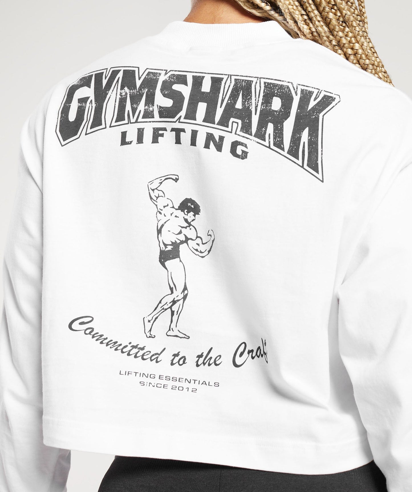Gymshark Committed To The Craft Long Sleeve Top - White