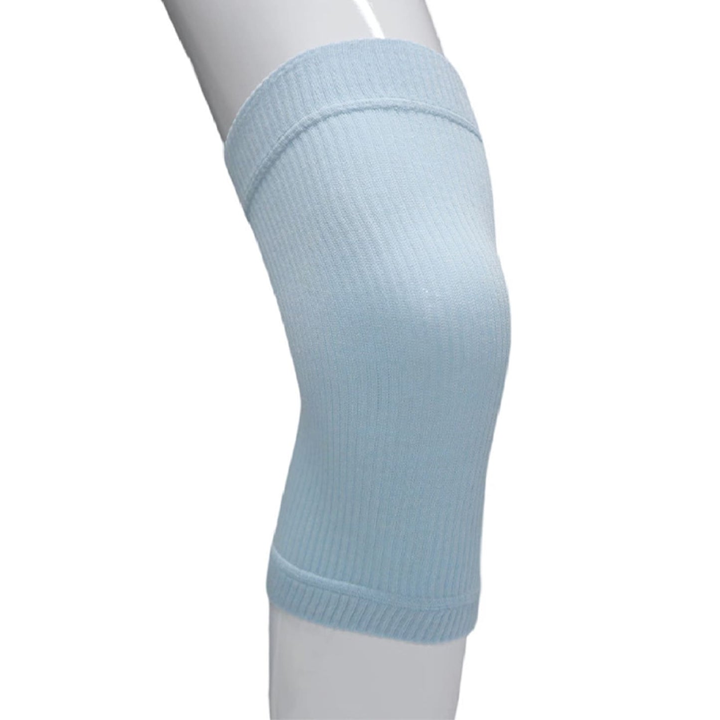 Aofit Sage Knee Compression Stockings, White Elasticated Injury Support Sleeves For Knee, 1 Pair