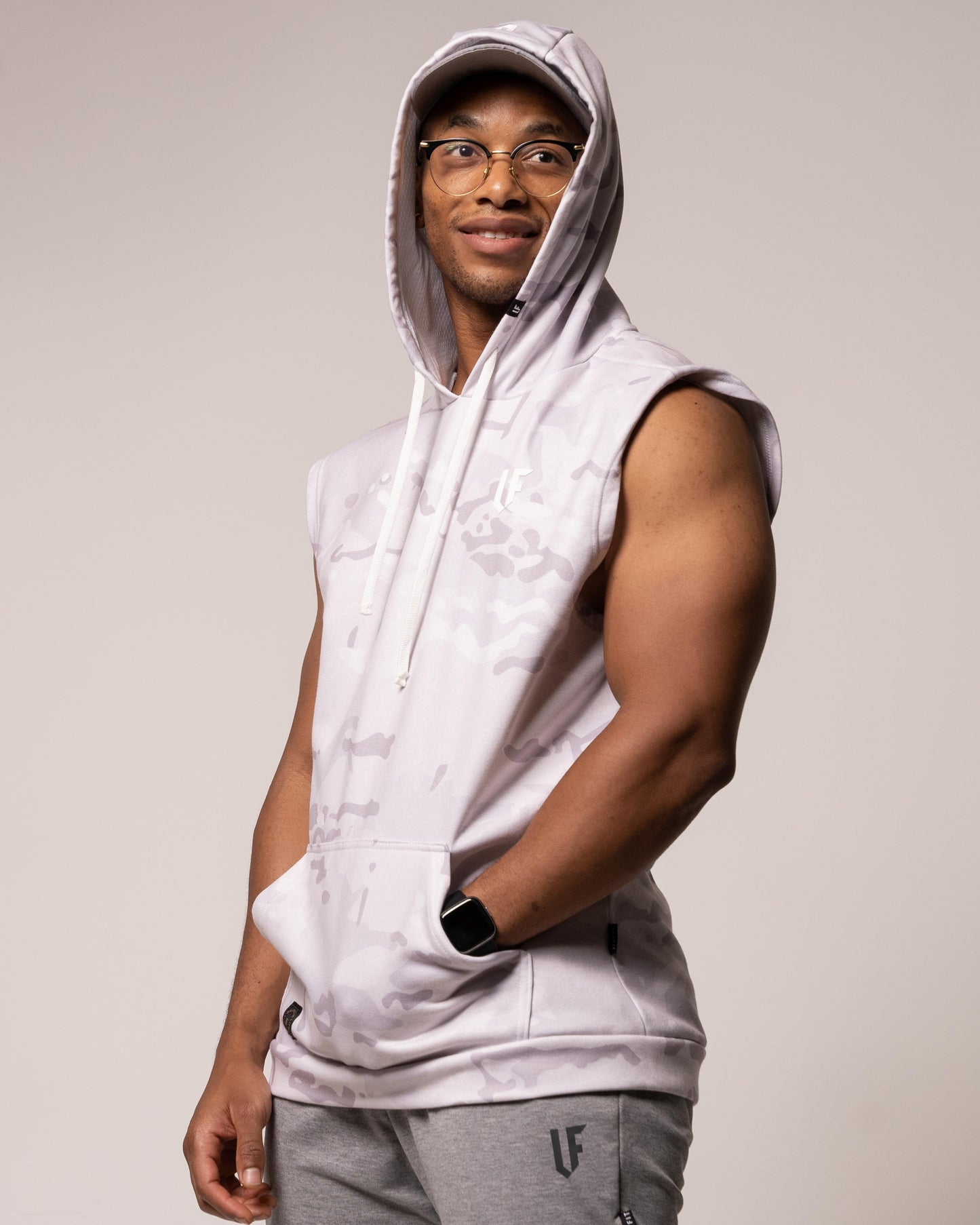 LF Camo Sleeveless Hoodie