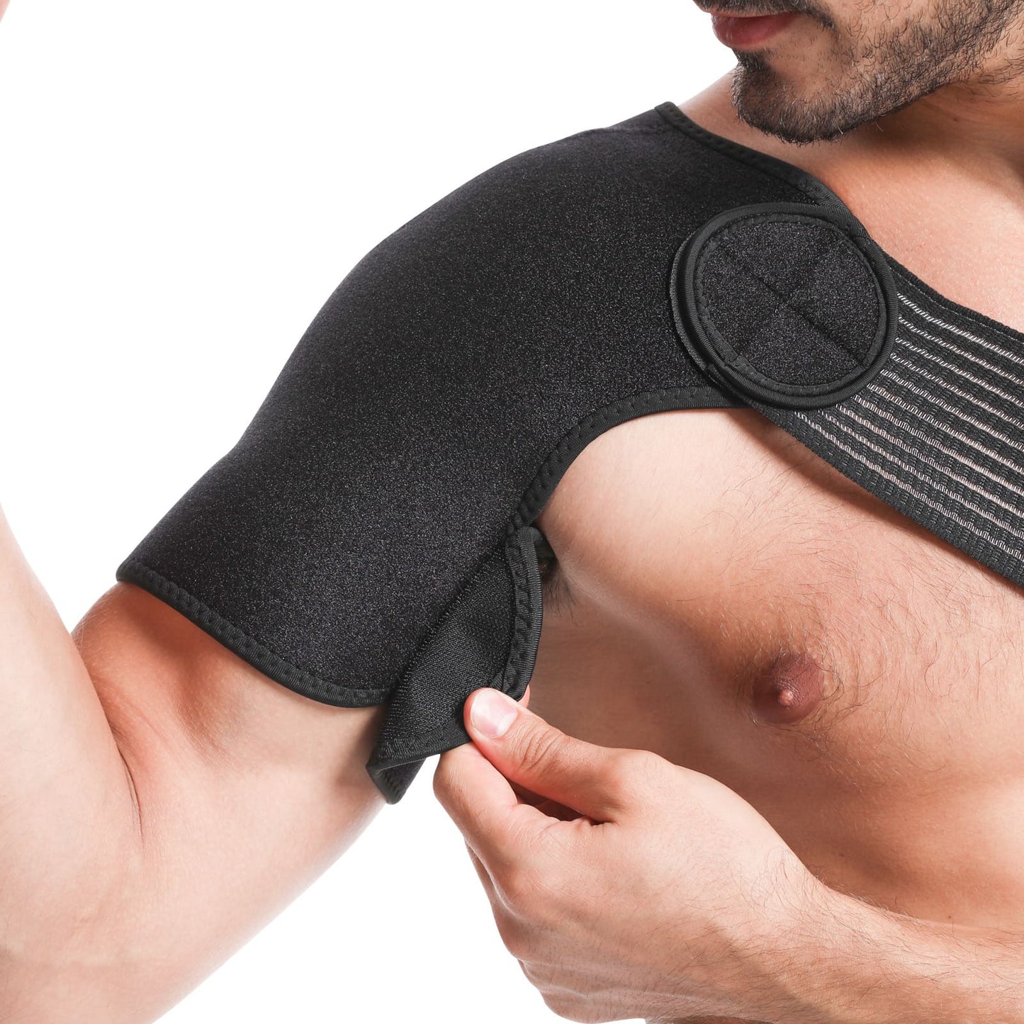 Aofit Shoulder Brace for Shoulder Pain Relief with Adjustable Strap, Right / Left Compatible