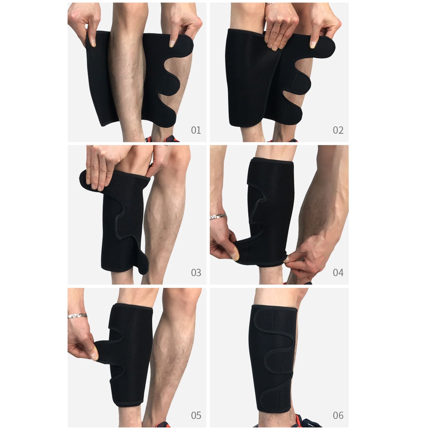 Aofit Lower Leg Support Brace, Muscular Compression Sleeve for Calf and Shins with Adjustable Tabs, 1 Piece
