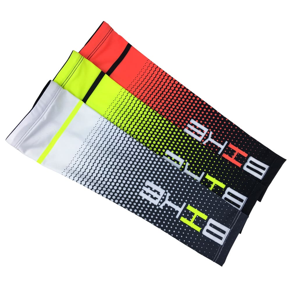 Aofit Neon Ice Silk Breathable Sports Arm Sleeves, 1 Pair