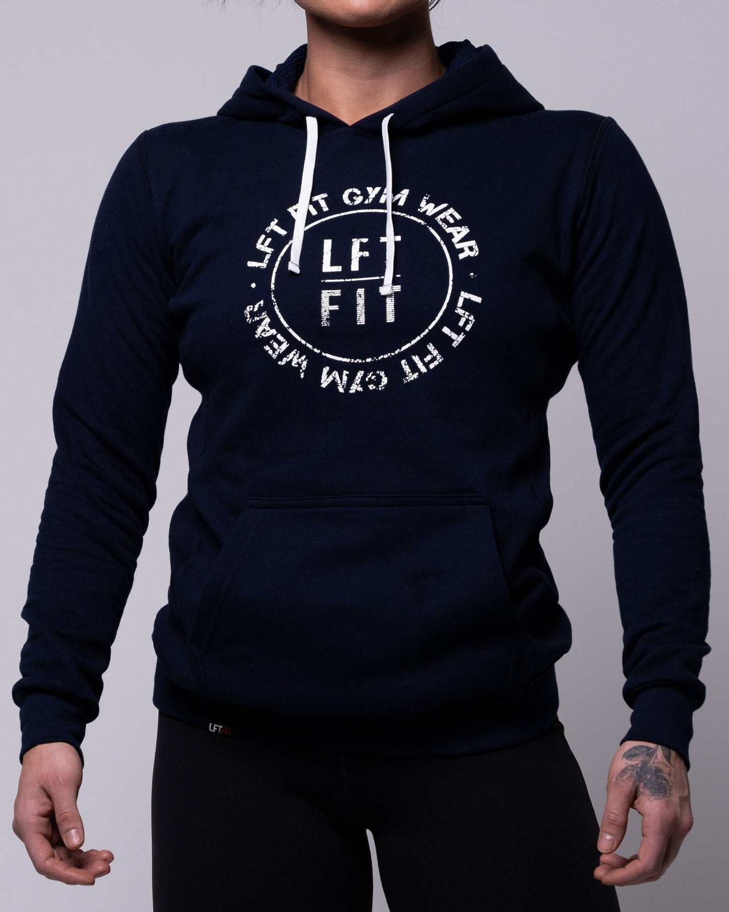 LFTFIT Distressed Circle Pullover Hoodie