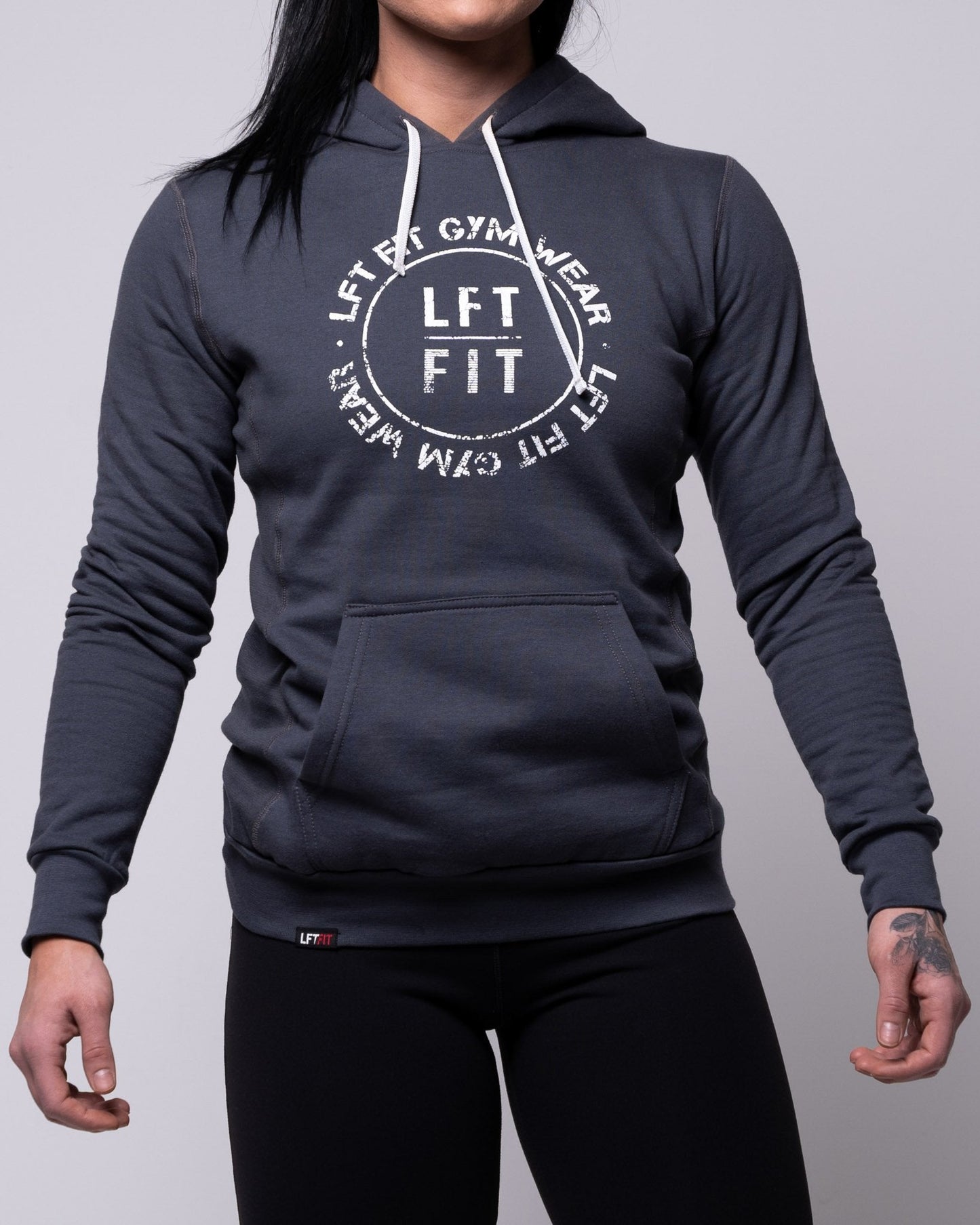LFTFIT Distressed Circle Pullover Hoodie