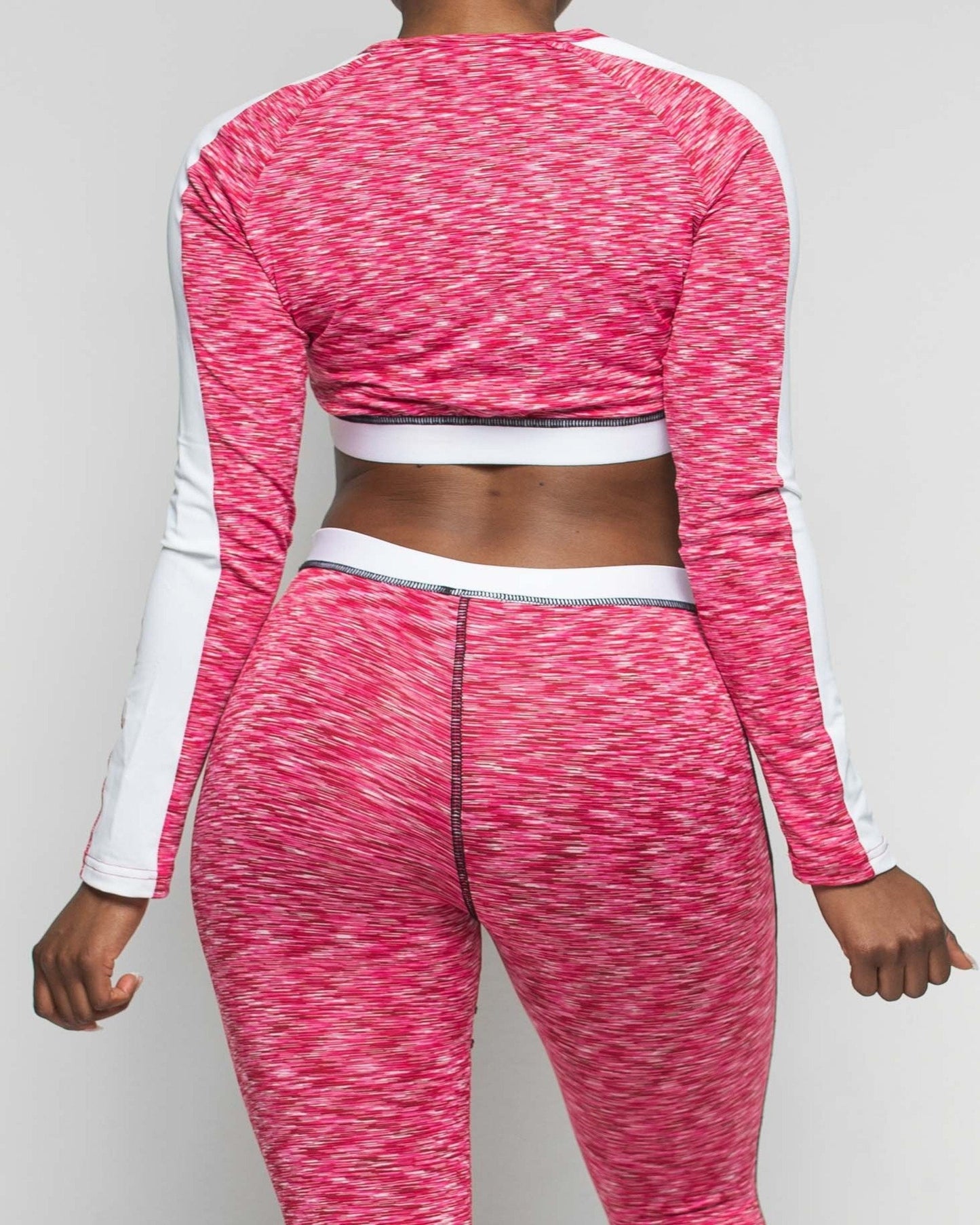 LF Splinter Long Sleeve Crop Top
