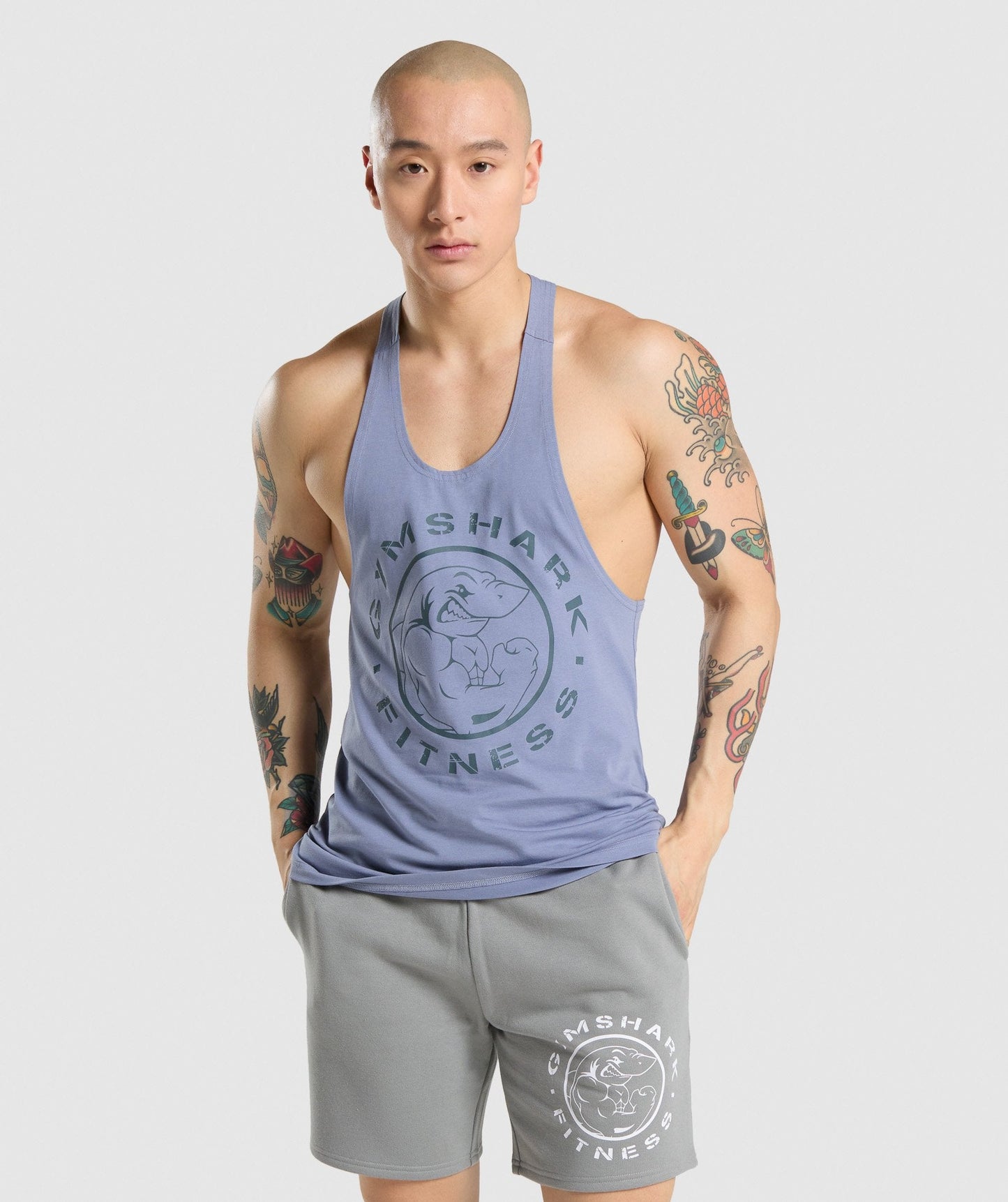 Gymshark Legacy Stringer - Light Blue