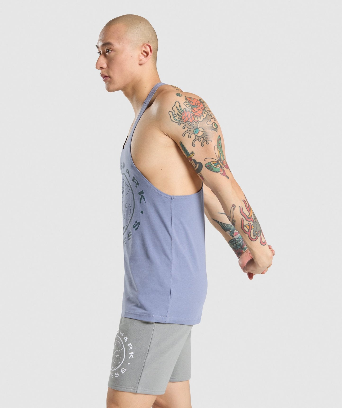 Gymshark Legacy Stringer - Light Blue