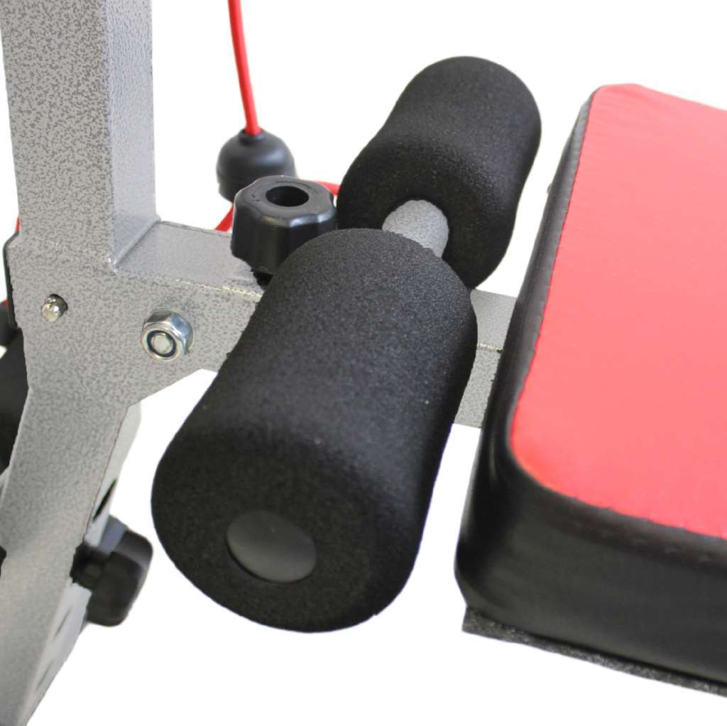 Multi-Function Sit-Up & Push-Up Bench with Resistance Bands