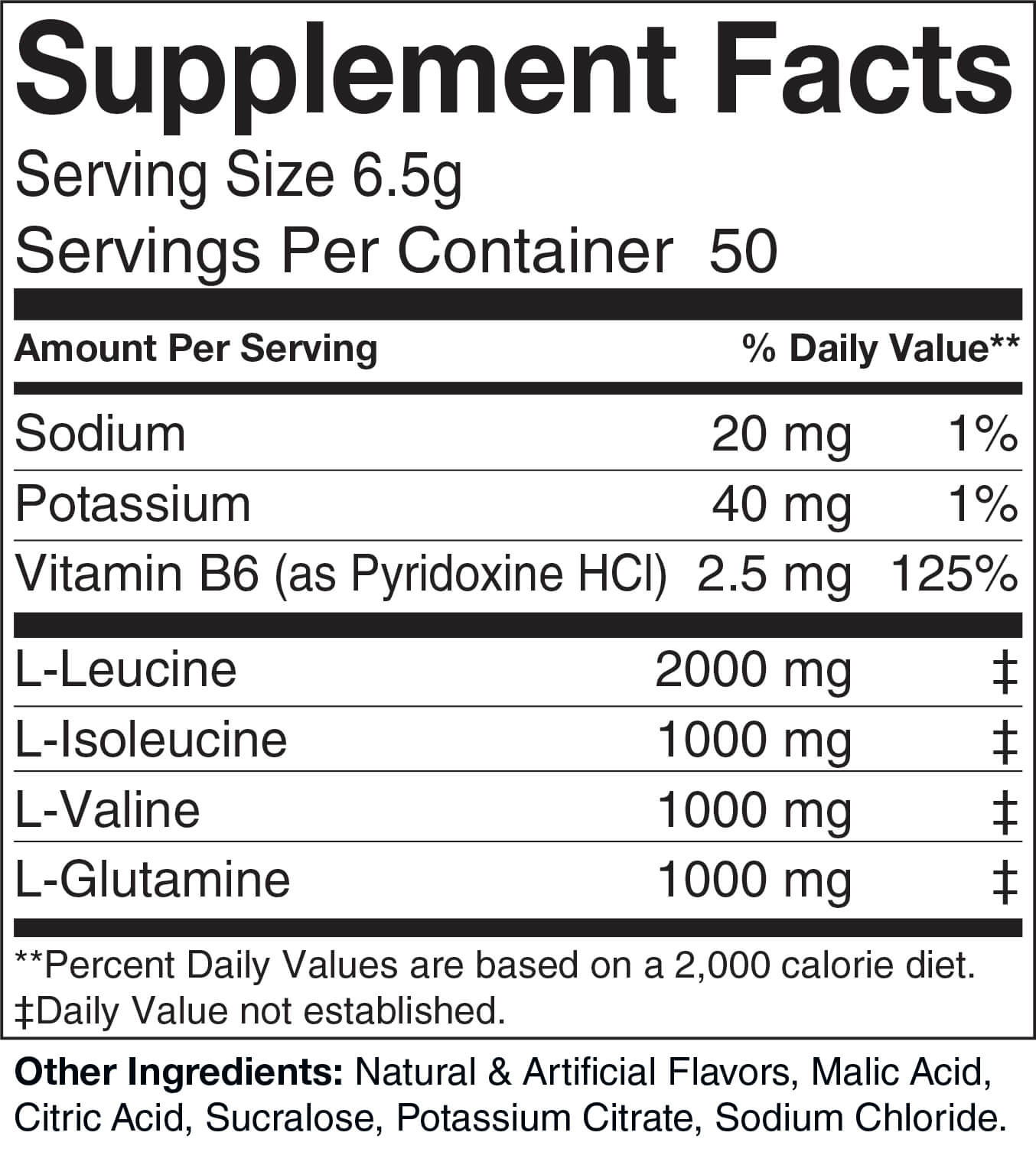 BCAA + Glutamine Powder - Lemon Lime