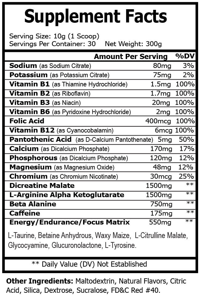 Iron Fuel 3.0 Pre-Workout - Fruit Punch