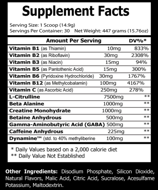 Iron Fuel Pre-Workout - Tropical Sunrise