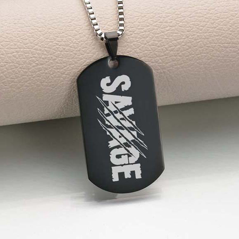 Savage Titanium Steel Fitness Jewelry
