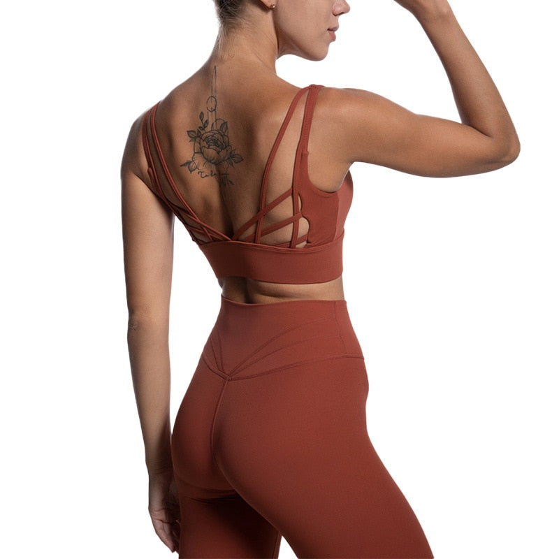 2 Piece Sports Bra and Leggings Set