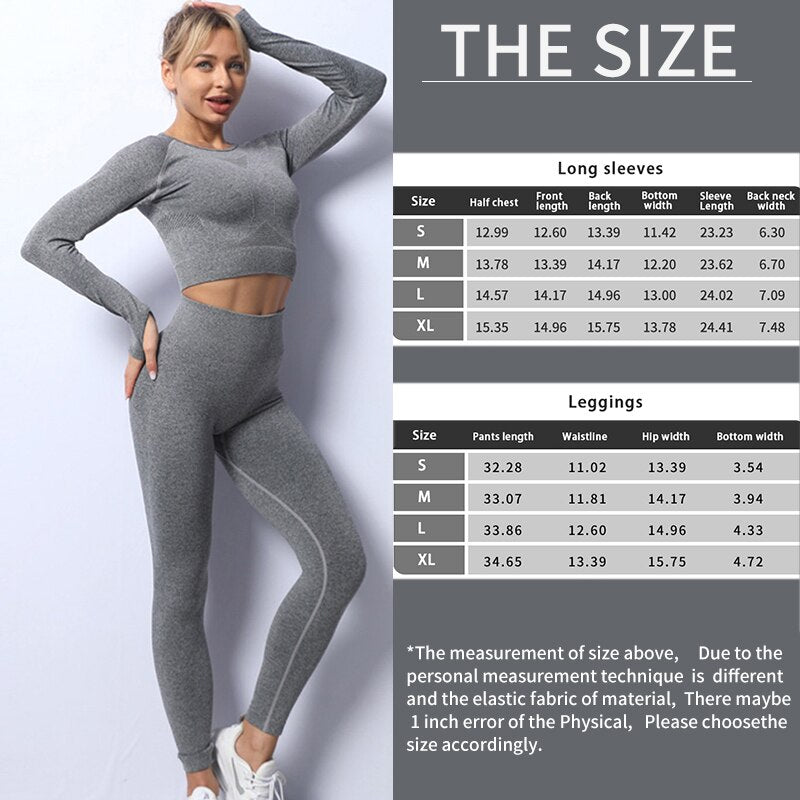 Women 2 Pieces Workout Outfit