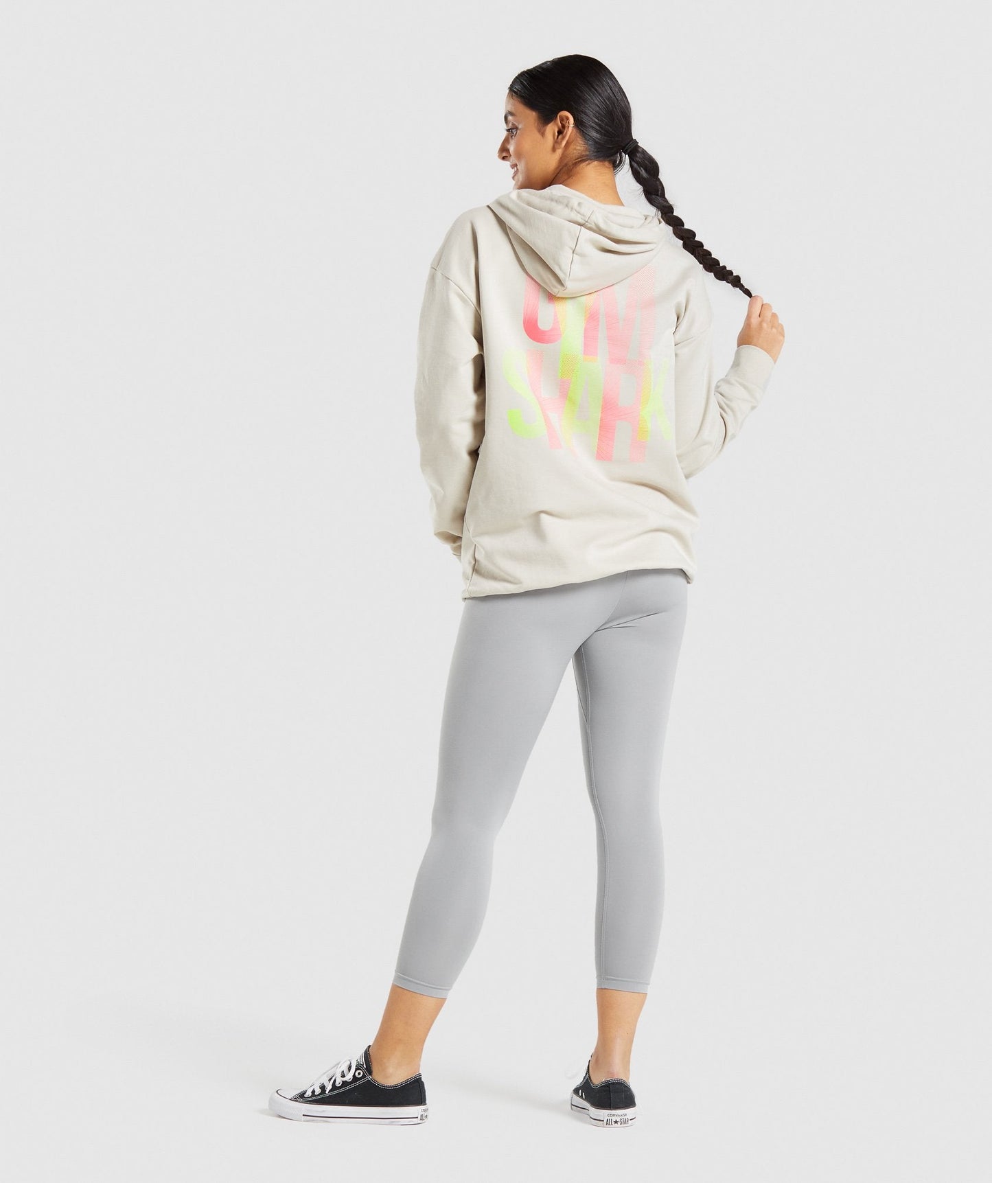 Gymshark Strobe Graphic Hoodie - Grey