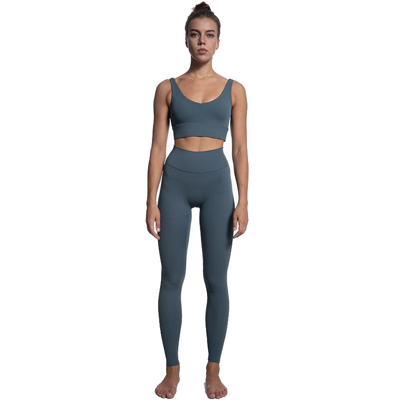 2 Piece Sports Bra and Leggings Set