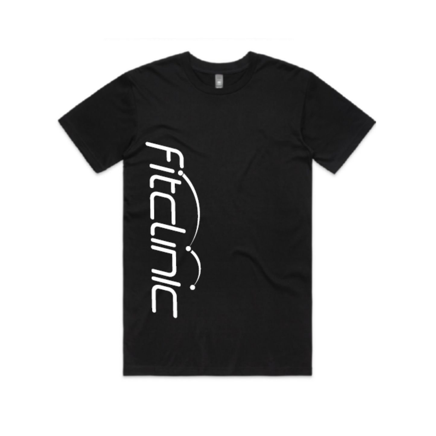 Women's Fit Clinic Original Logo Vertical B&W Tee