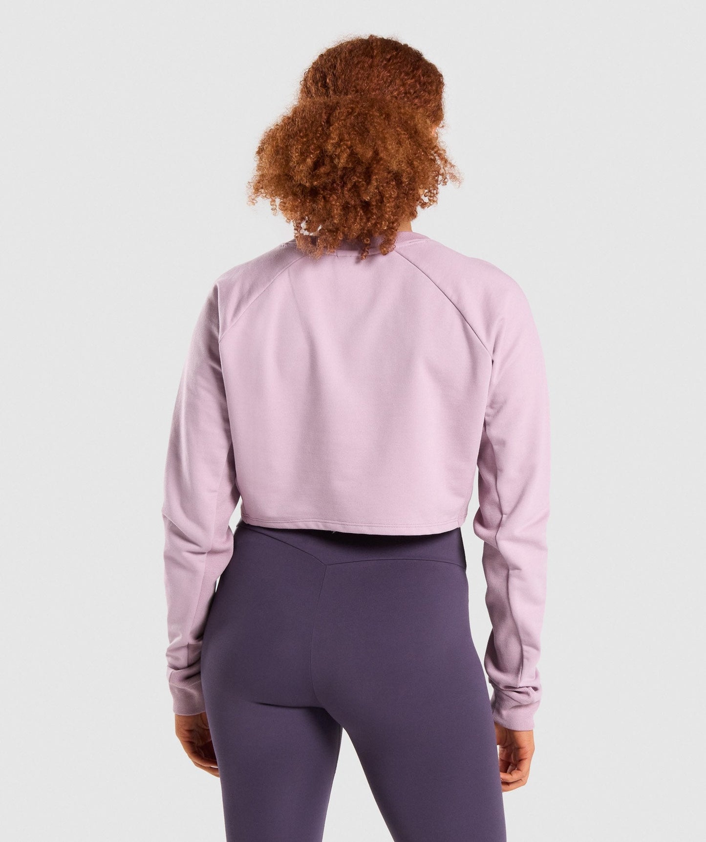 Gymshark Training Cropped Sweater - Light Purple