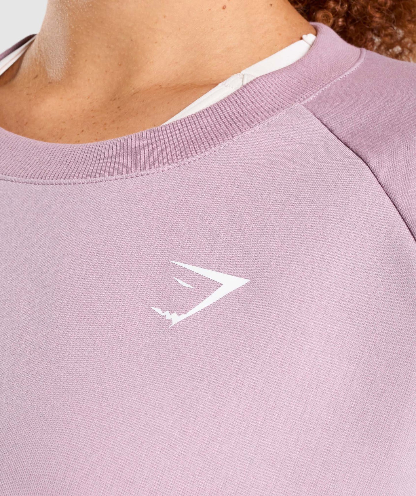 Gymshark Training Cropped Sweater - Light Purple