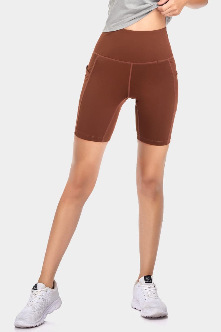 Vutru High-Waist Solid Training Shorts
