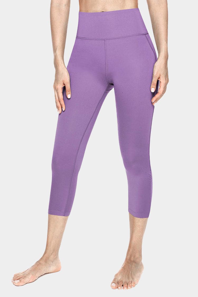 Vutru High-Waist Running Capri Leggings