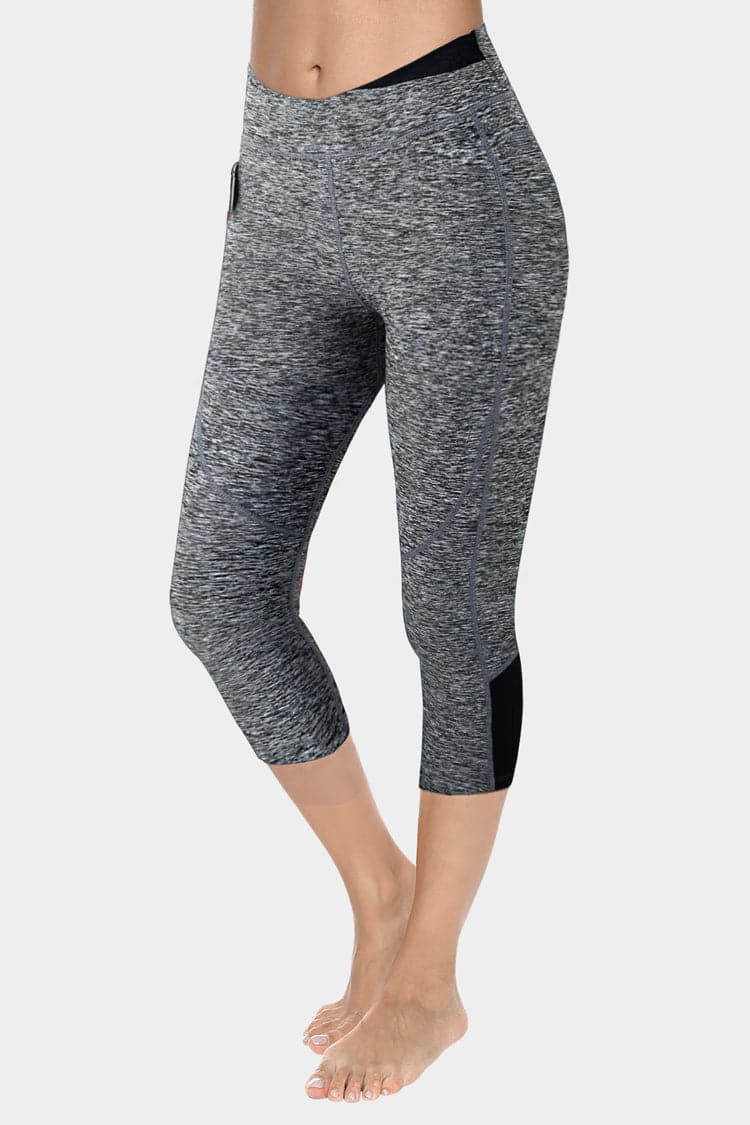 Vutru Low-Waist Side Pocket Capri Leggings