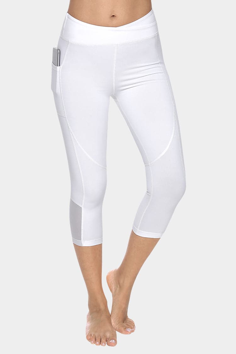 Vutru Low-Waist Side Pocket Capri Leggings
