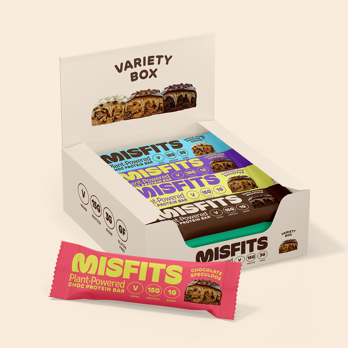 Misfits Protein Bar - Variety Pack