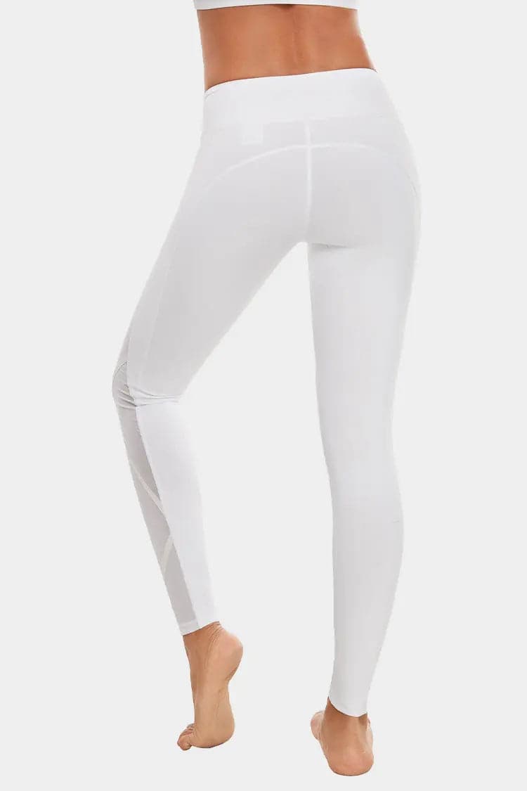 Vutru High-Waist Mesh Stitching Leggings