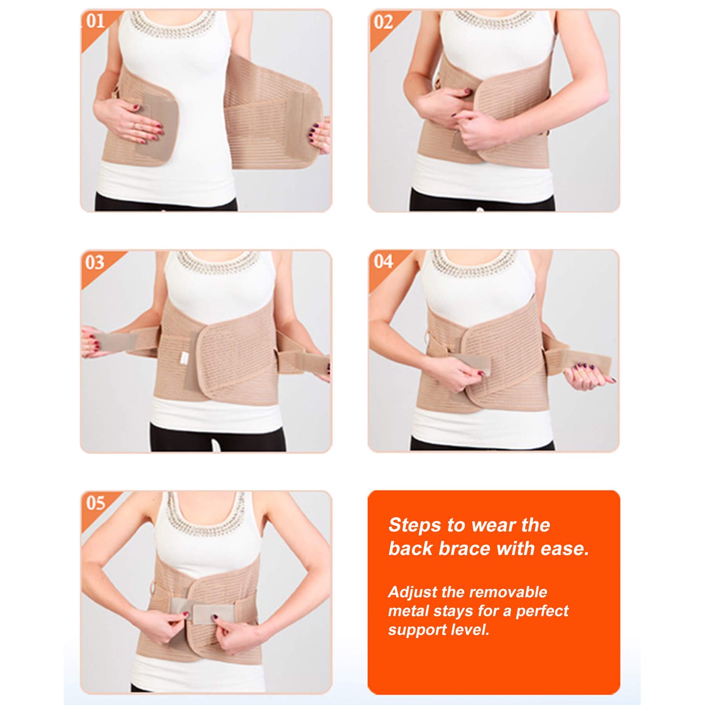 13″ Wide Back Brace For Women To Relieve Lower Back Pain