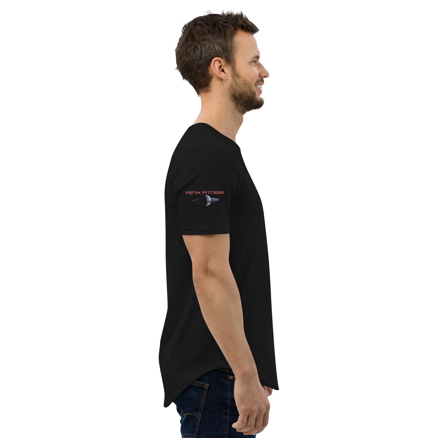 FENIX FITNESS SATURN Men's Curved Hem T-Shirt
