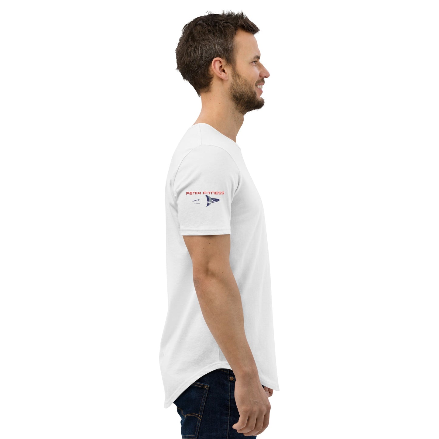 FENIX FITNESS SATURN Men's Curved Hem T-Shirt