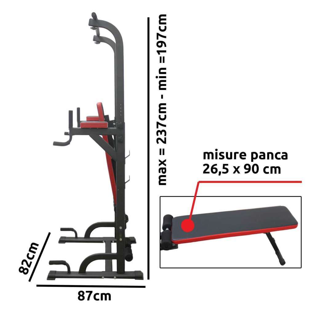 Panca Multifunzione - GYMMI