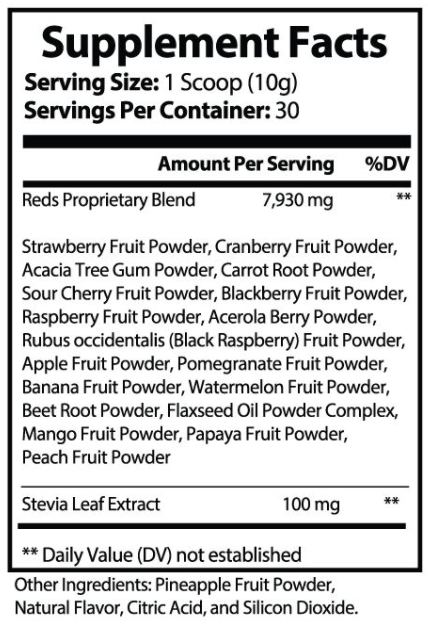 Red Superfood Blend - Kiwi Strawberry