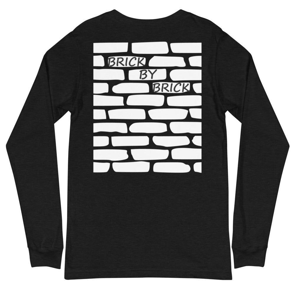Brick by Brick Long Sleeve Top - Black