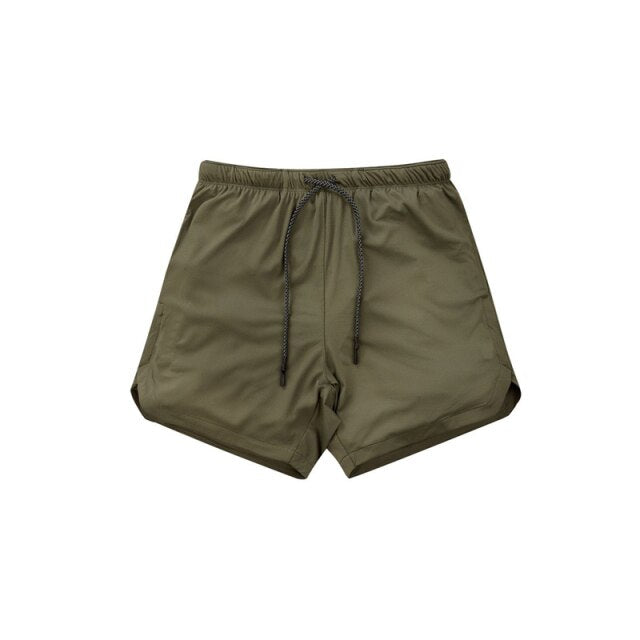 2 in 1 Camouflage Fitness And Gym Shorts
