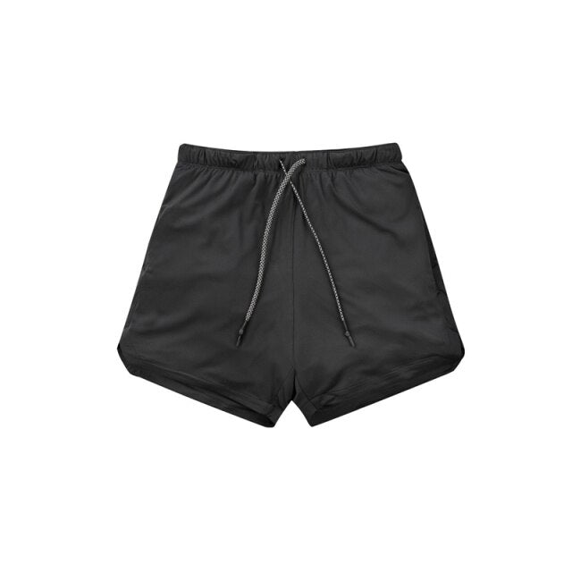 2 in 1 Camouflage Fitness And Gym Shorts