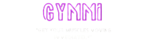 Gymmi logo with pink text on a white background