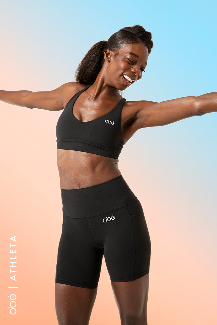 obé x Athleta Solace Bra (D-DD), Black