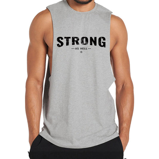 Cotton Strong Graphic Workout Tank Top