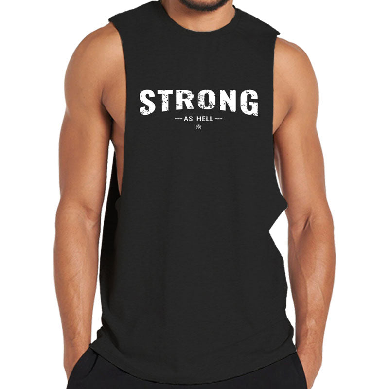 Cotton Strong Graphic Workout Tank Top