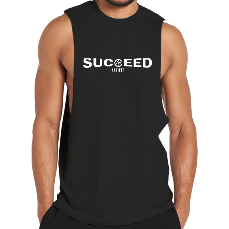 Cotton Succeed Graphic Men's Tank Top