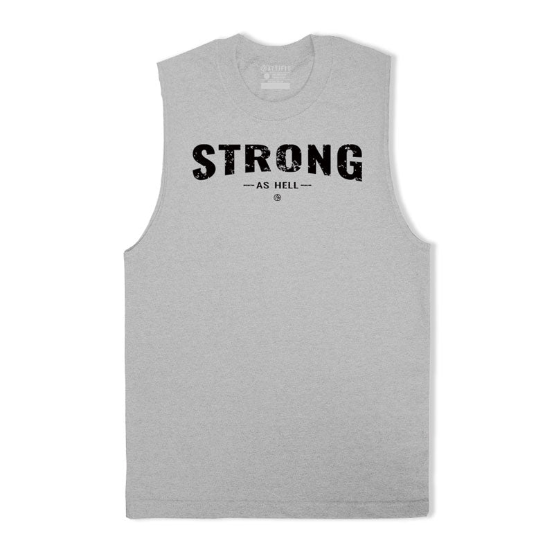 Cotton Strong Graphic Workout Tank Top