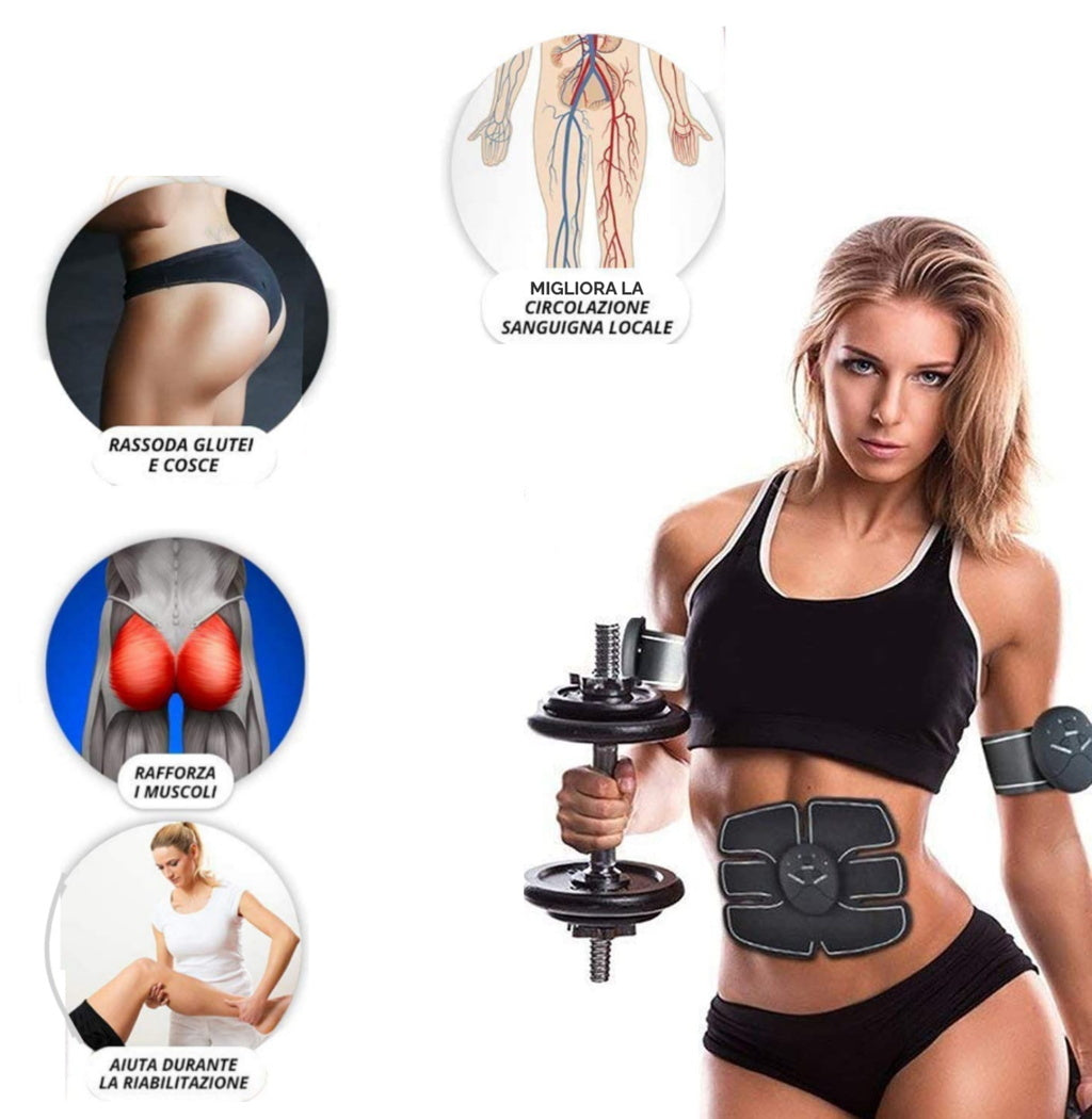 Elettrostimolatore per Addominali con Tecnologia EMS