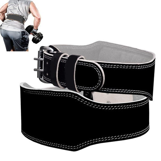 Cintura Sollevamento Pesi in Cuoio Allenamento Bodybuilding Gym Fascia Lombare