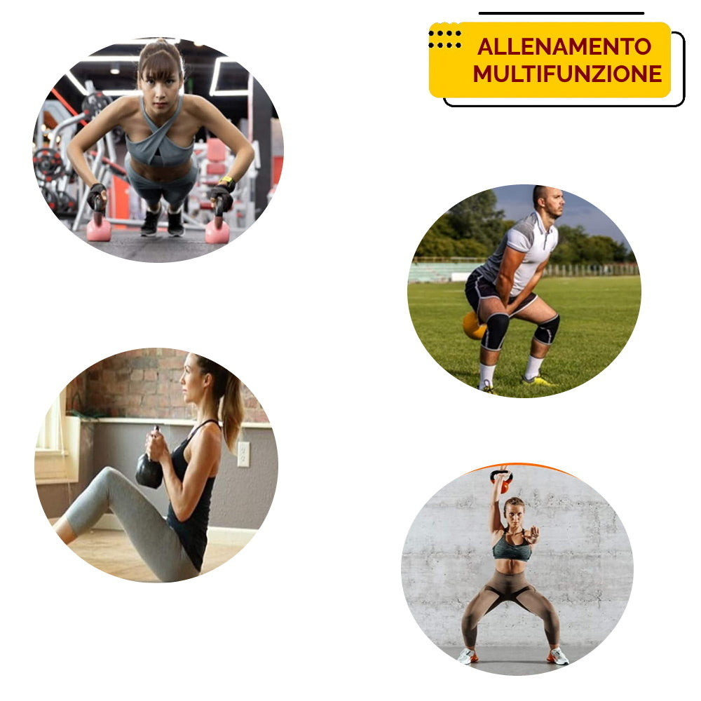 Kettlebell in Ghisa Rivestite in Neoprene - Vari pesi disponibili