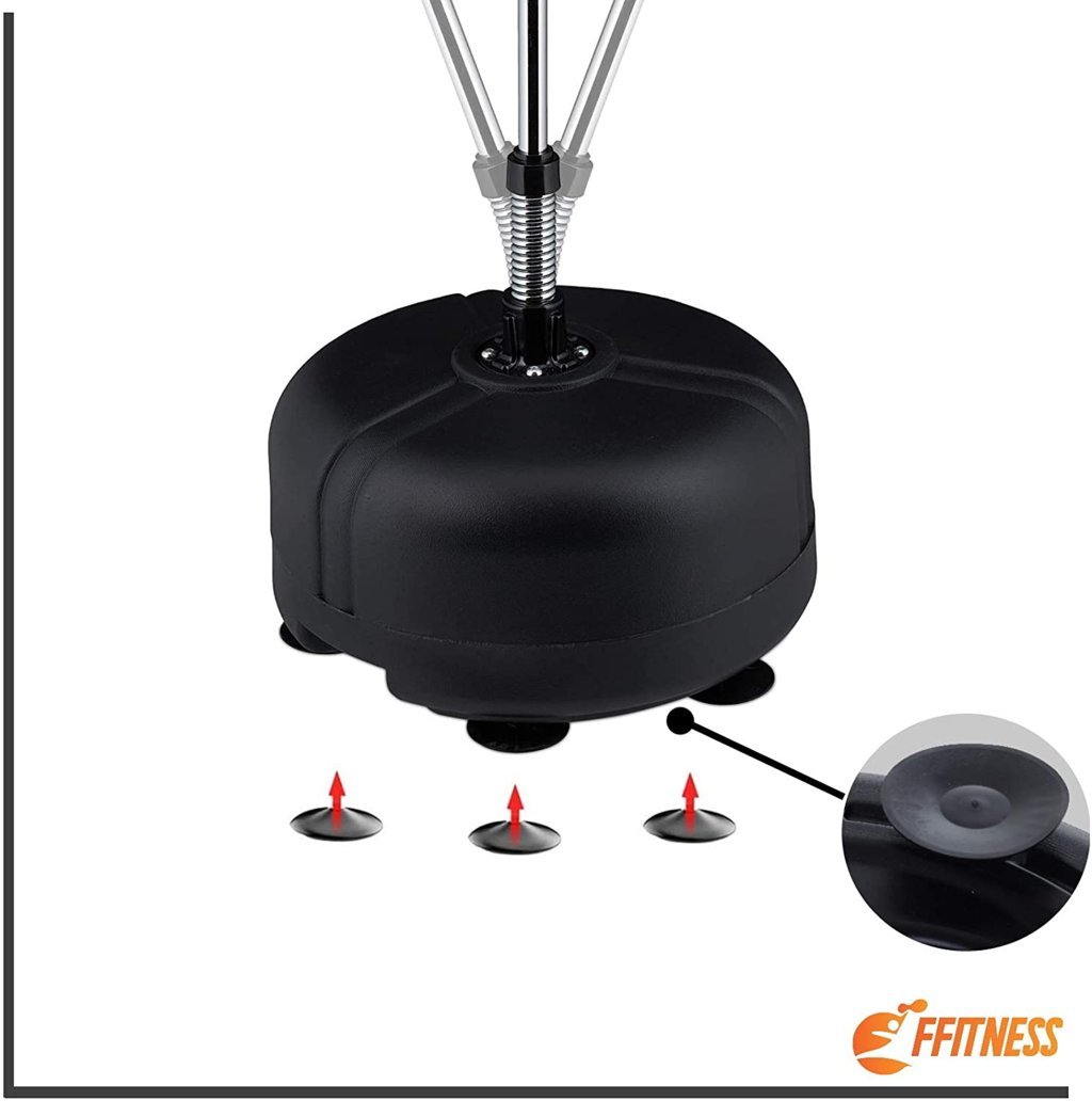 Punching Ball - Sacco boxe con guantoni neri per adulti