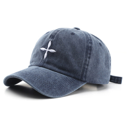 Adjustable Simple Retro Washed Baseball Cap