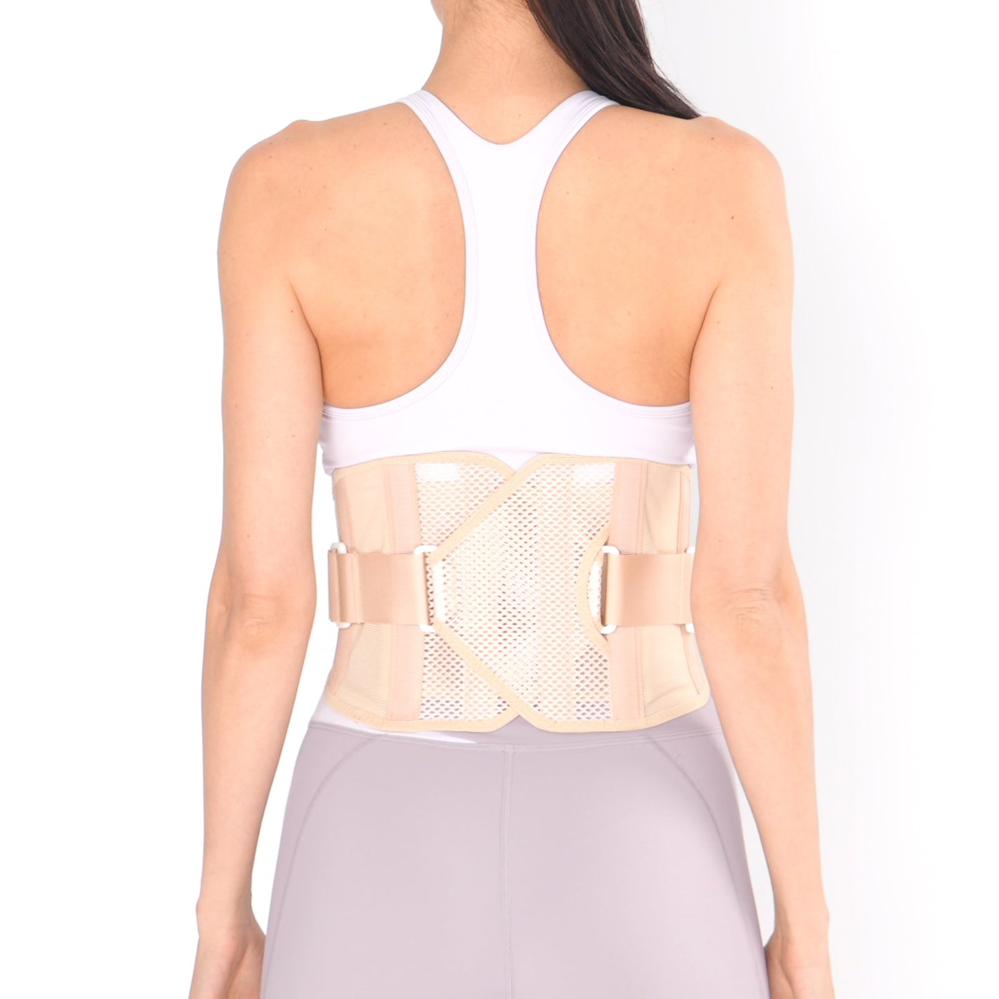 Aofit | Spandex Back Brace with compression velcro straps to Relieve Lower Back Pain