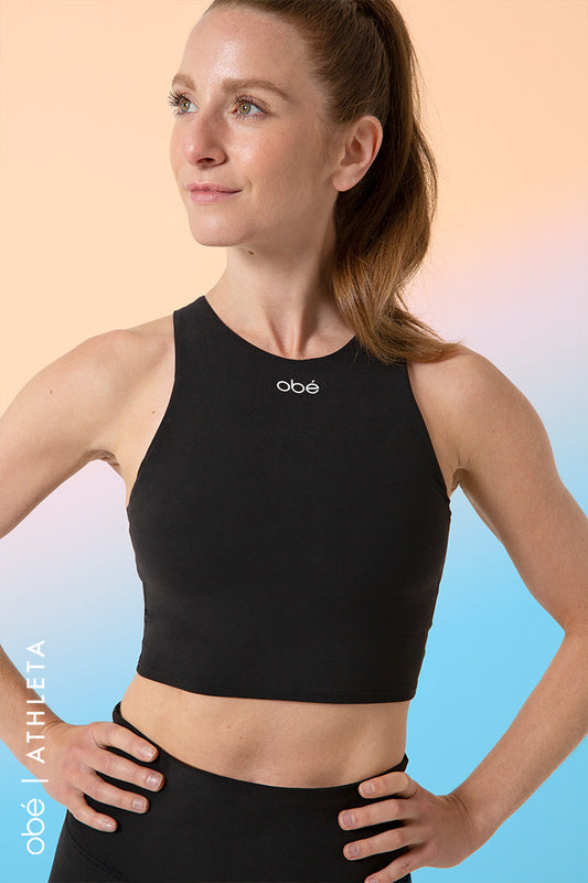 obé x Athleta Conscious Crop (A-C), black